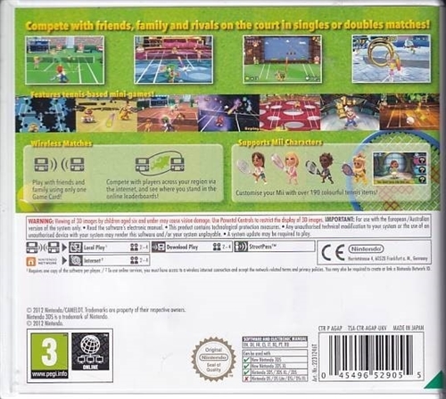 Mario Tennis Open - Nintendo Selects - Nintendo 3DS Spil (A Grade) (Genbrug)